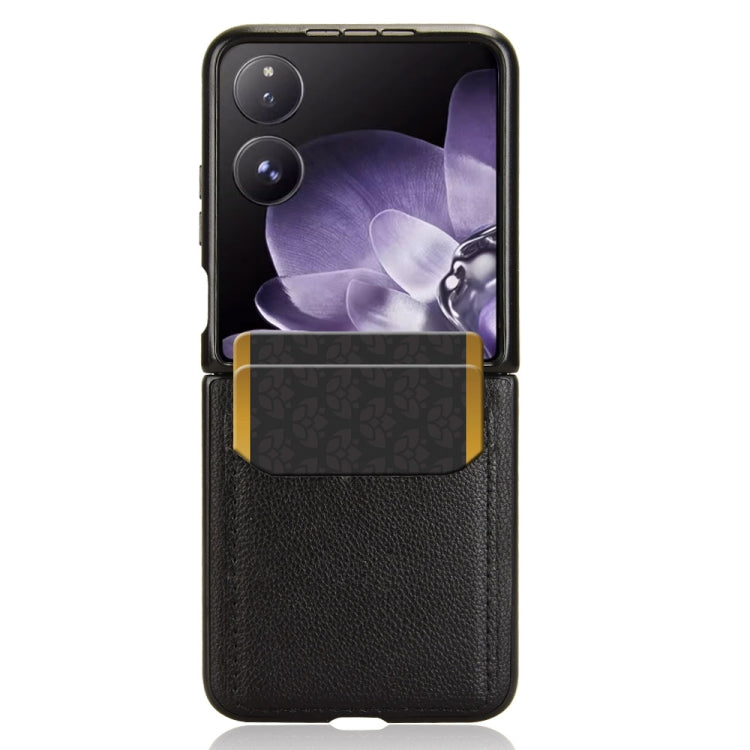 For Xiaomi Mix Flip Litchi Texture Card Slots Back Cover Phone Case