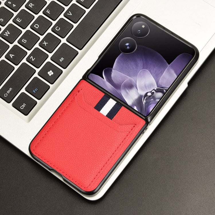 For Xiaomi Mix Flip Litchi Texture Card Slots Back Cover Phone Case