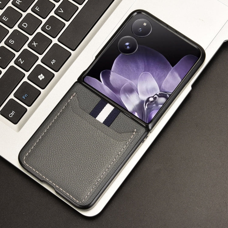 For Xiaomi Mix Flip Litchi Texture Card Slots Back Cover Phone Case
