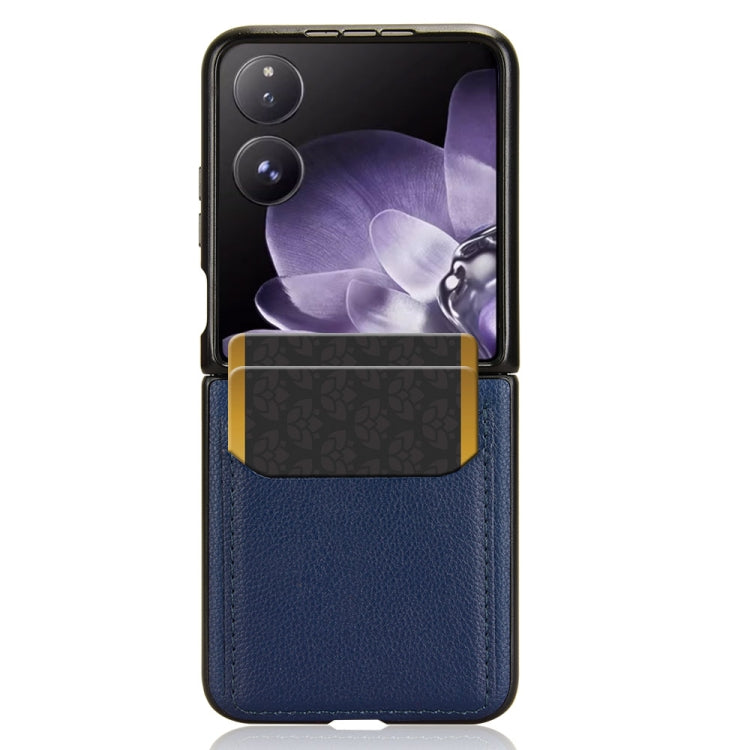 For Xiaomi Mix Flip Litchi Texture Card Slots Back Cover Phone Case