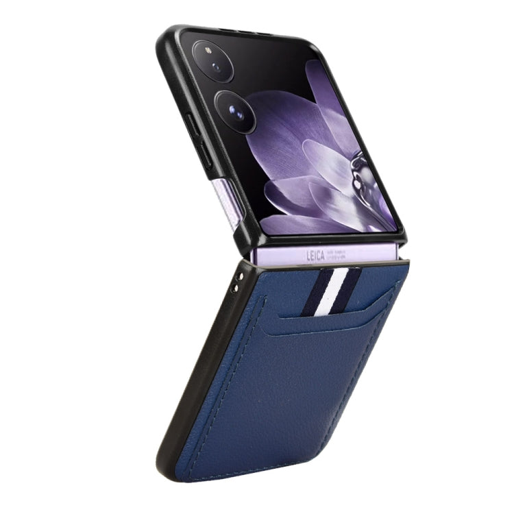 For Xiaomi Mix Flip Litchi Texture Card Slots Back Cover Phone Case