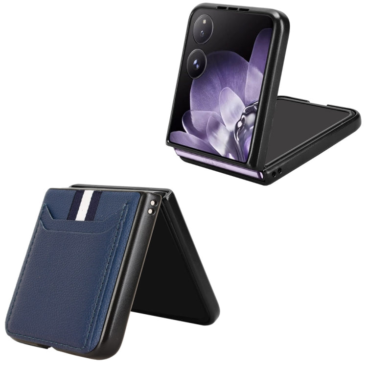 For Xiaomi Mix Flip Litchi Texture Card Slots Back Cover Phone Case