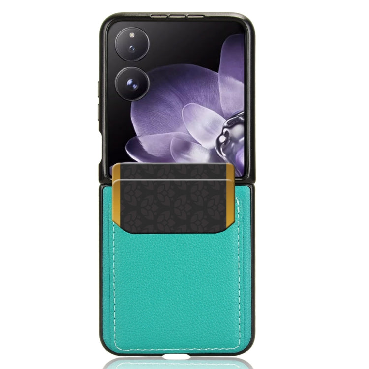 For Xiaomi Mix Flip Litchi Texture Card Slots Back Cover Phone Case