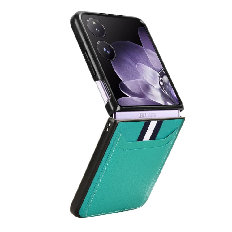 For Xiaomi Mix Flip Litchi Texture Card Slots Back Cover Phone Case