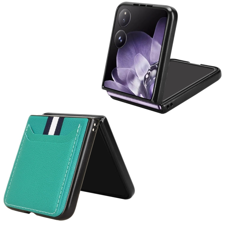 For Xiaomi Mix Flip Litchi Texture Card Slots Back Cover Phone Case