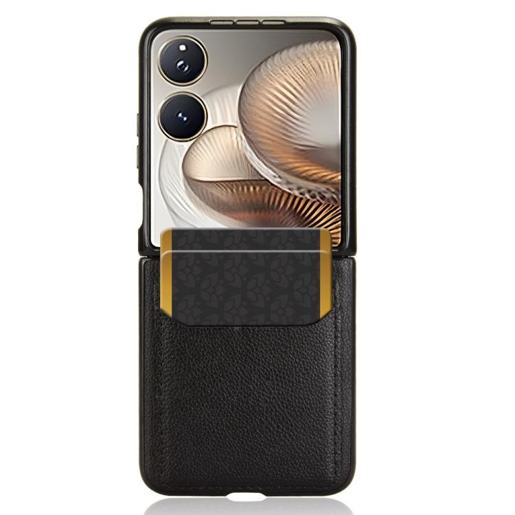 For Xiaomi Mix Flip 2 Litchi Texture Card Slots Back Cover Phone Case