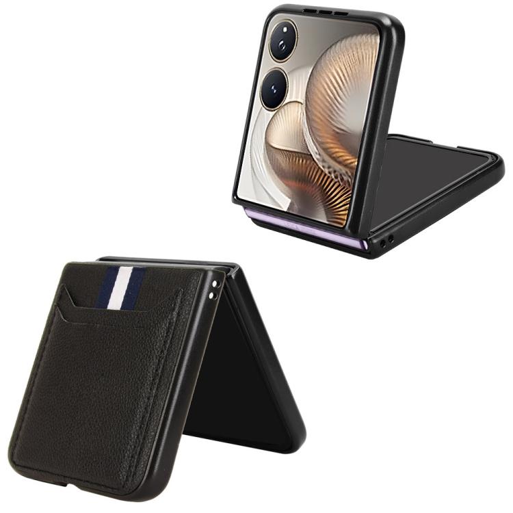 For Xiaomi Mix Flip 2 Litchi Texture Card Slots Back Cover Phone Case