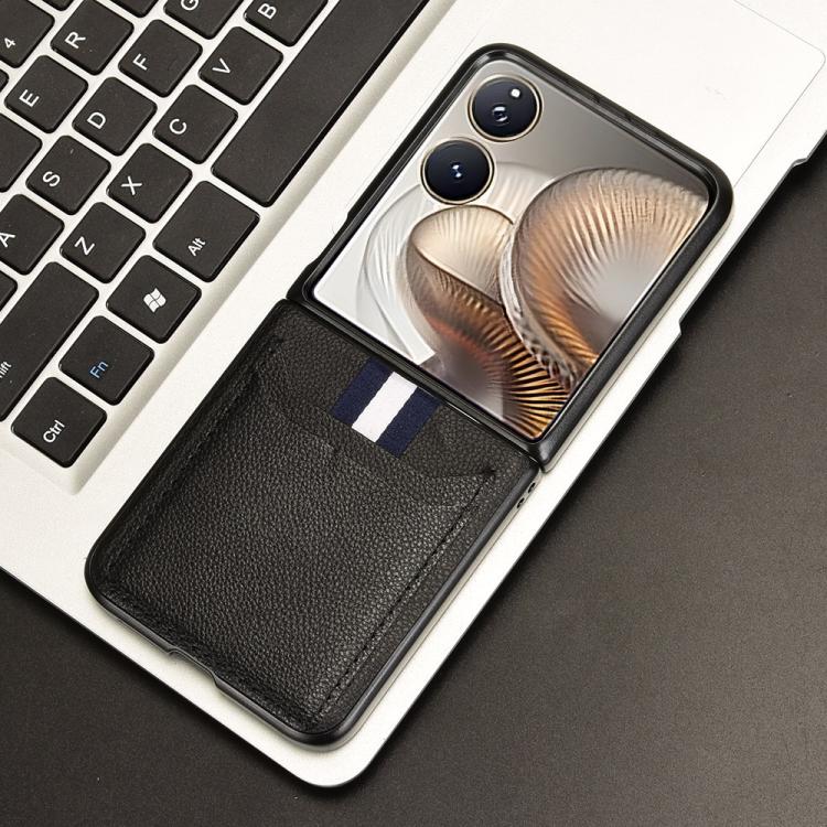 For Xiaomi Mix Flip 2 Litchi Texture Card Slots Back Cover Phone Case