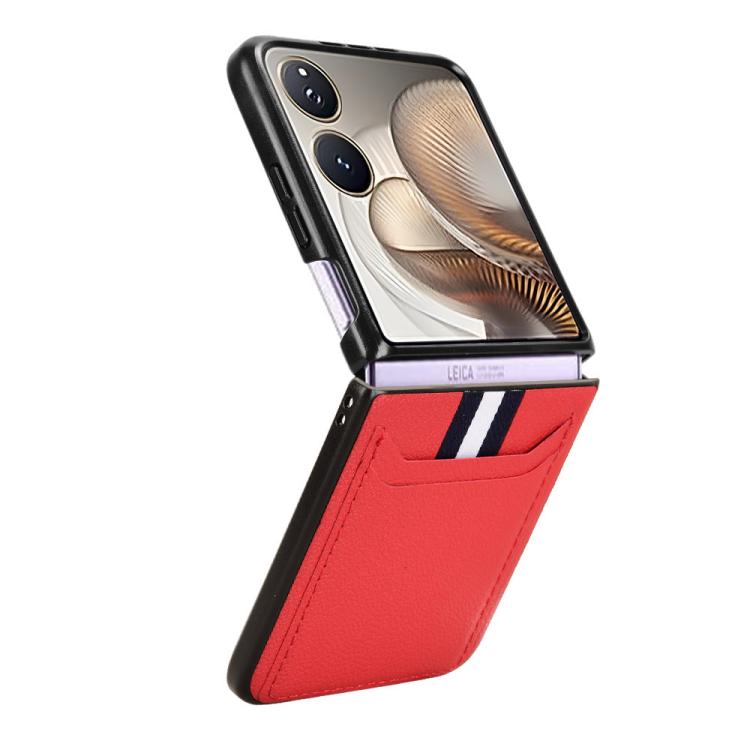 For Xiaomi Mix Flip 2 Litchi Texture Card Slots Back Cover Phone Case