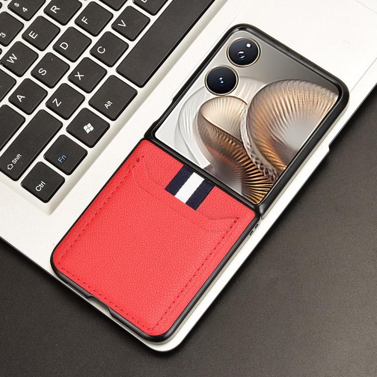 For Xiaomi Mix Flip 2 Litchi Texture Card Slots Back Cover Phone Case