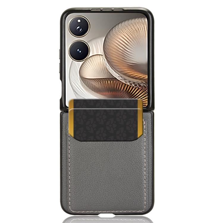 For Xiaomi Mix Flip 2 Litchi Texture Card Slots Back Cover Phone Case