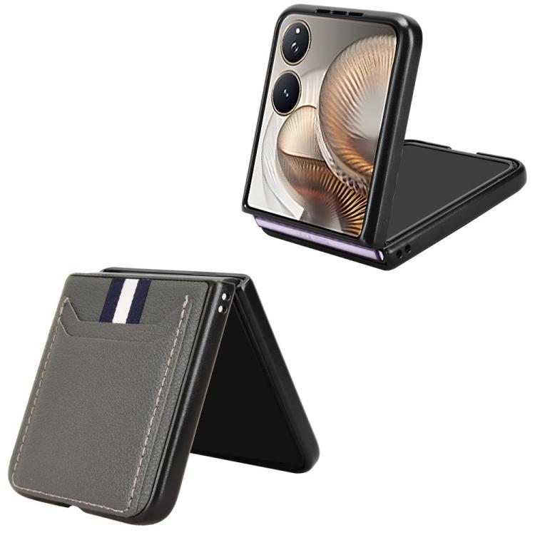 For Xiaomi Mix Flip 2 Litchi Texture Card Slots Back Cover Phone Case