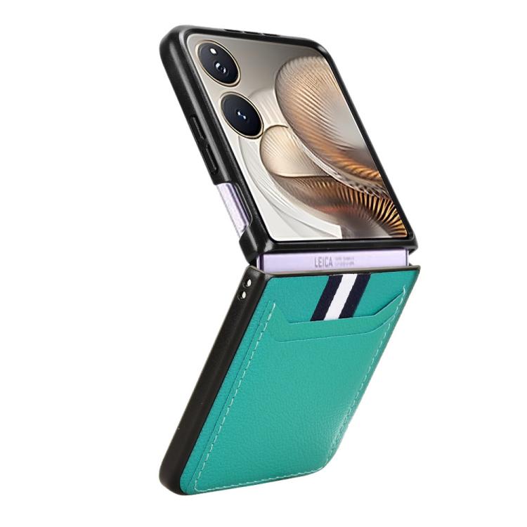 For Xiaomi Mix Flip 2 Litchi Texture Card Slots Back Cover Phone Case
