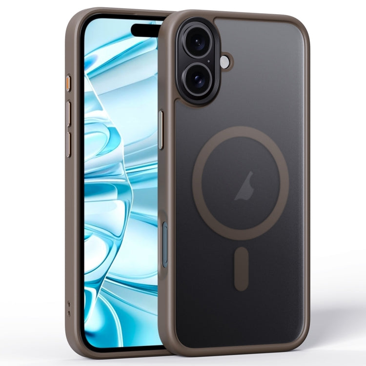 For iPhone 16 Frosted MagSafe Magnetic Phone Case