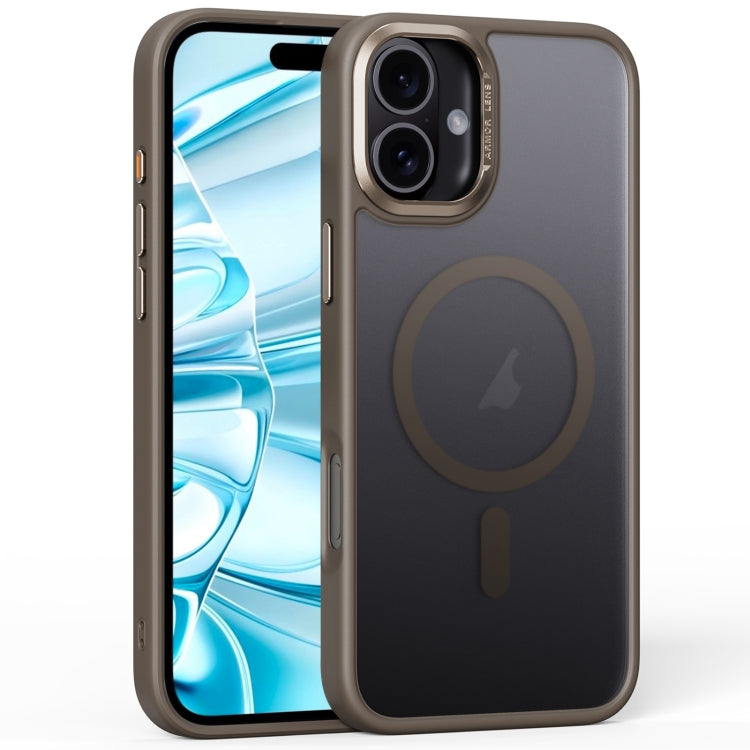For iPhone 16 Frosted MagSafe Magnetic Phone Case