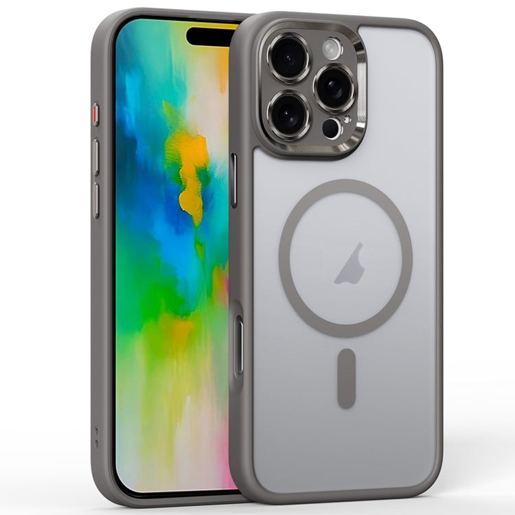 For iPhone 16 Pro Max Fine Hole Frosted MagSafe Magnetic Phone Case