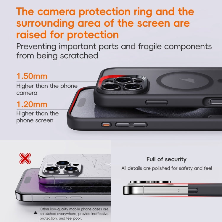 For iPhone 16 Plus Fine Hole Frosted MagSafe Magnetic Phone Case