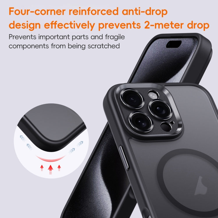 For iPhone 16 Fine Hole Frosted MagSafe Magnetic Phone Case