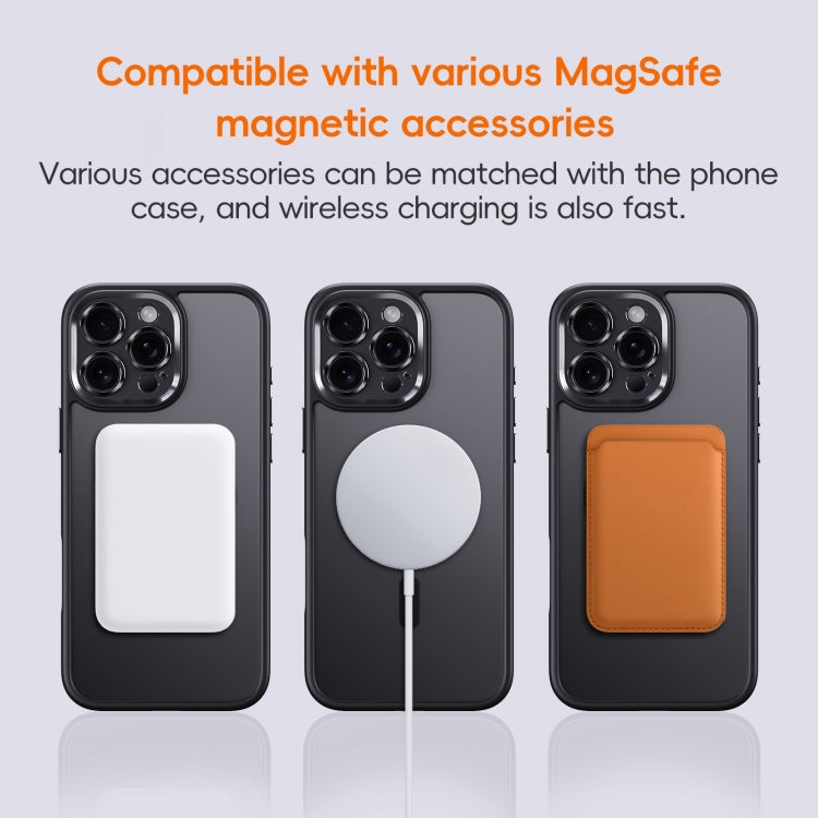 For iPhone 16 Pro Fine Hole Frosted MagSafe Magnetic Phone Case