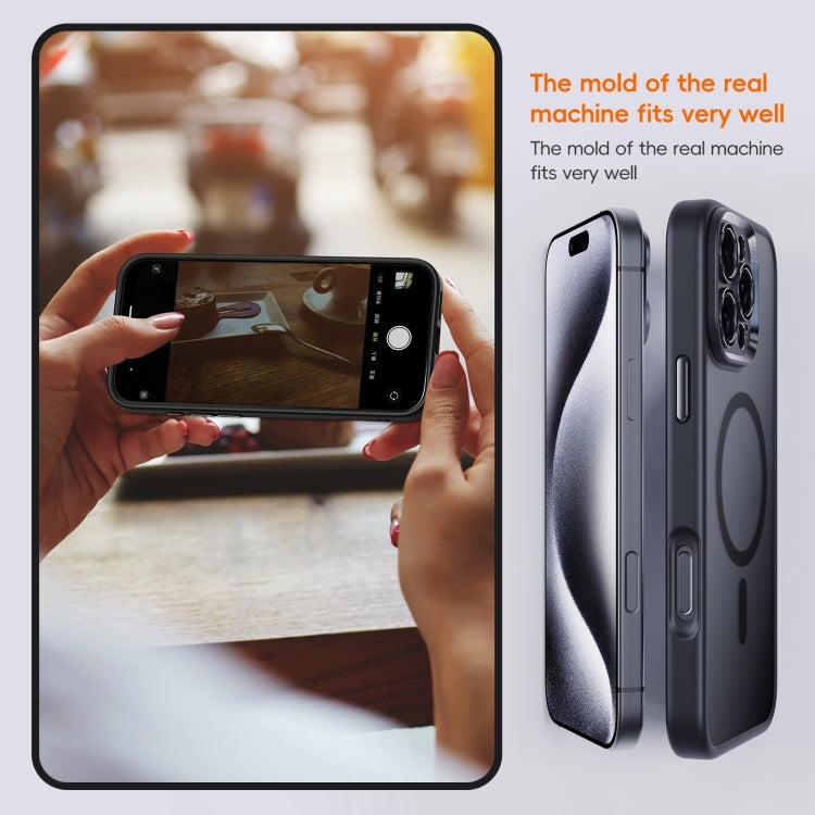 For iPhone 16 Pro Fine Hole Frosted MagSafe Magnetic Phone Case