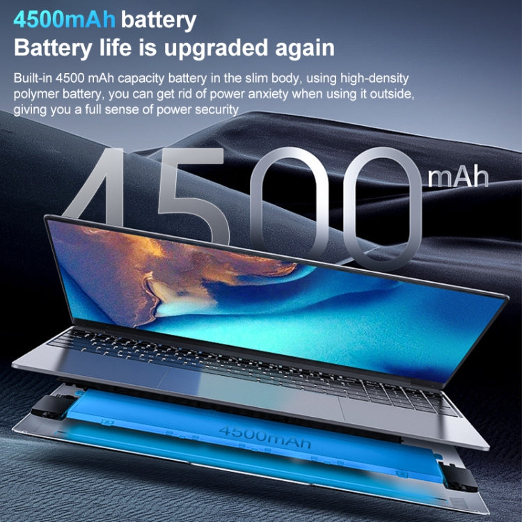 14 inch Windows 11 Laptop, 8GB+128GB, Gen 4th Intel Core i3 CPU, 180 Degree Rotation Axis - Silver