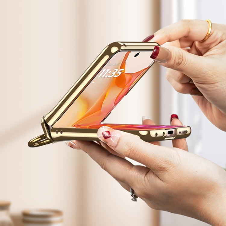 For Motorola Razr 50 GKK Integrated  Magnetic Folding Phantom Rotary Phone Case with Ring Holder