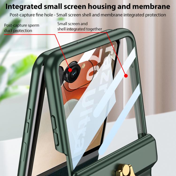For Motorola Razr 70 GKK Integrated Magnetic Hinged Flip Case with Ring Holder