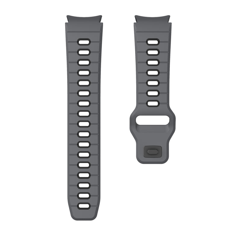 For Samsung Galaxy Watch 7 / 6 Two Color Stripes Reverse Buckle Silicone Watch Band