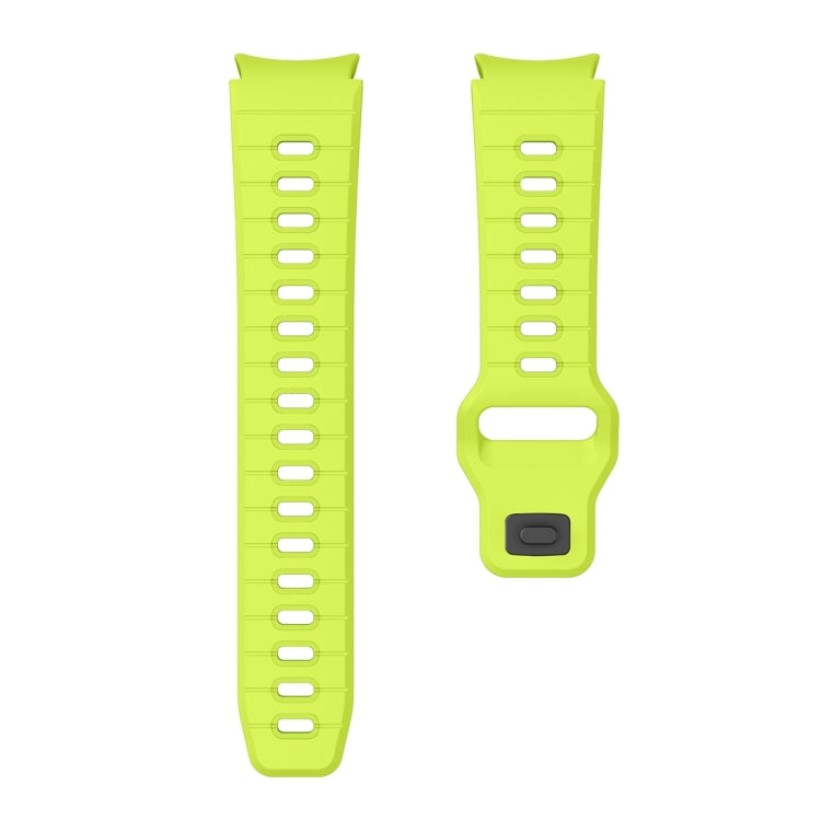 For Samsung Galaxy Watch 7 / 6 Two Color Stripes Reverse Buckle Silicone Watch Band