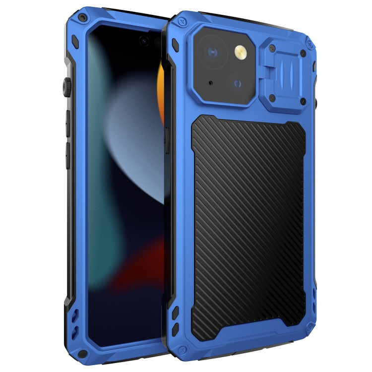 For iPhone 15 Lens Holder Metal IP54 Life Waterproof Three-proof MagSafe Phone Case