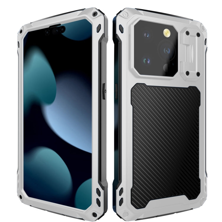 For iPhone 15 Pro Max Lens Holder Metal IP54 Life Waterproof Three-proof MagSafe Phone Case