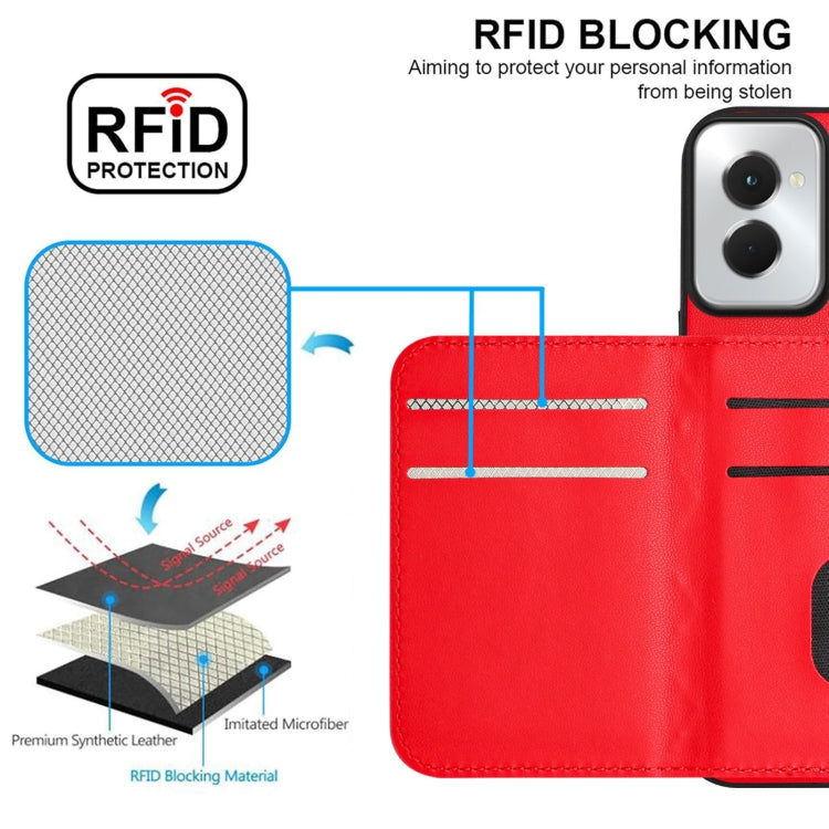 For Motorola Moto G Power 2024 5G Rhombic Texture Card Bag RFID Phone Case with Long Lanyard