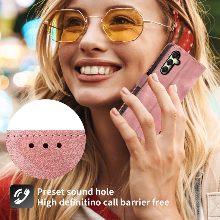 For Samsung Galaxy A26 5G / A16 / A17 4G Skin Feel Flowers Embossed Wallet Leather Phone Case