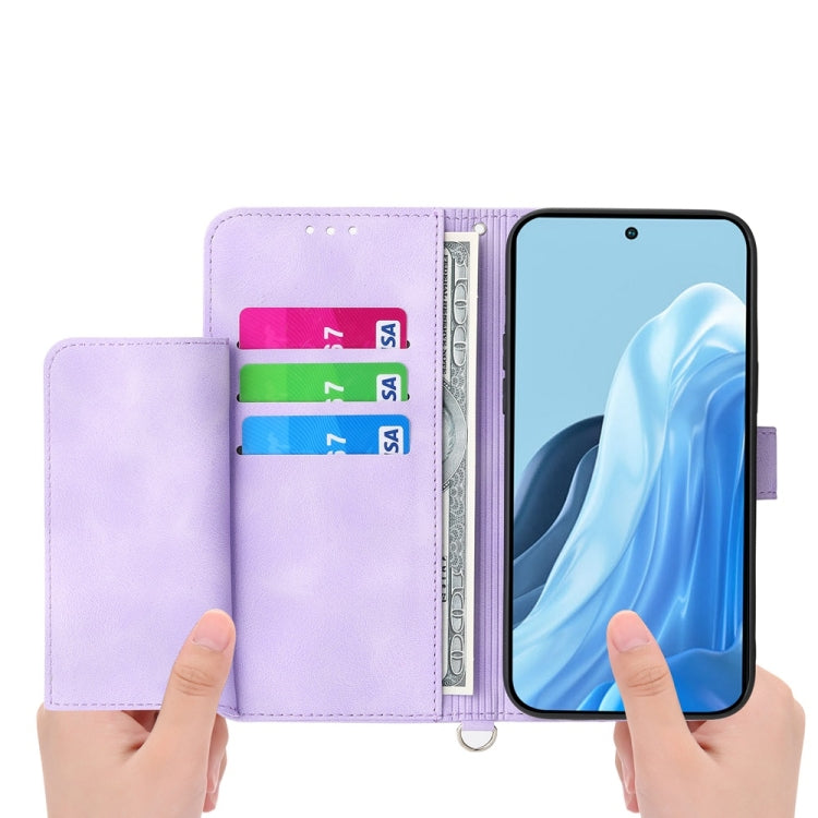 For Samsung Galaxy M35 Skin Feel Flowers Embossed Wallet Leather Phone Case