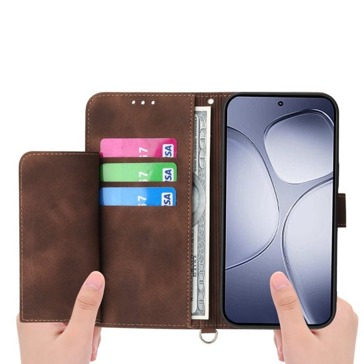 For Redmi K70 Ultra Skin Feel Flowers Embossed Wallet Leather Phone Case