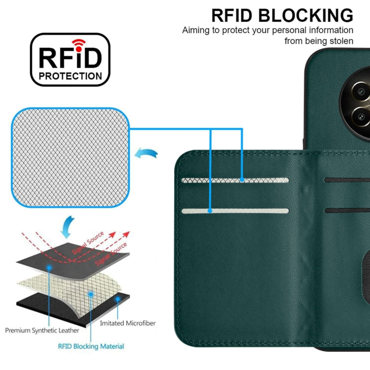 For Realme 12+ 5G India Rhombic Texture Card Bag RFID Phone Case with Long Lanyard