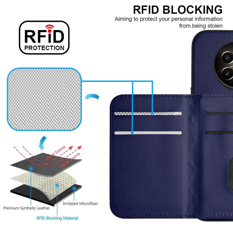 For Realme Narzo 70 Pro 5G India Rhombic Texture Card Bag RFID Phone Case with Long Lanyard