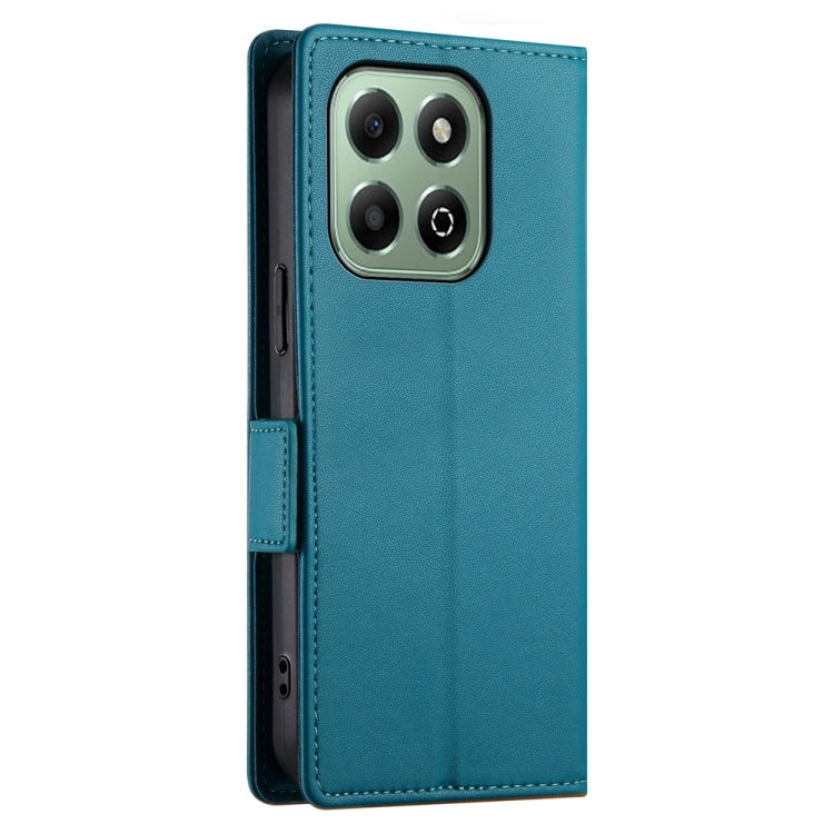 For Honor X6b Side Buckle Magnetic Frosted Leather Phone Case