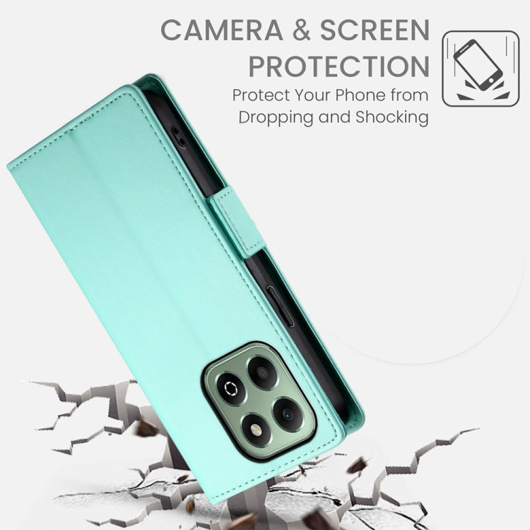 For Honor X6b Side Buckle Magnetic Frosted Leather Phone Case