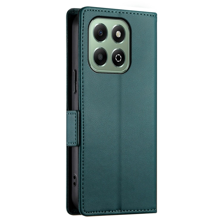 For Honor X6b Side Buckle Magnetic Frosted Leather Phone Case
