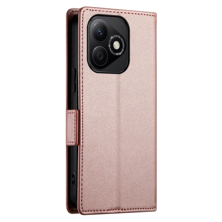 For Honor X60i Side Buckle Magnetic Frosted Leather Phone Case