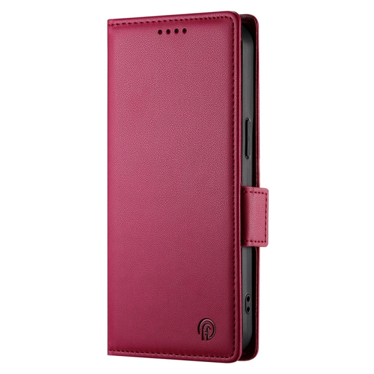 For Honor X60i Side Buckle Magnetic Frosted Leather Phone Case