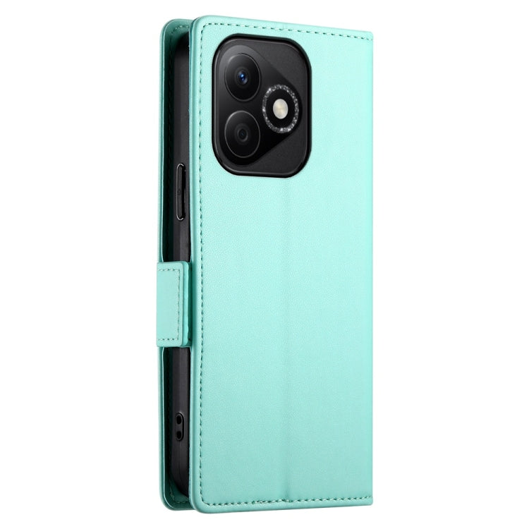 For Honor X60i Side Buckle Magnetic Frosted Leather Phone Case