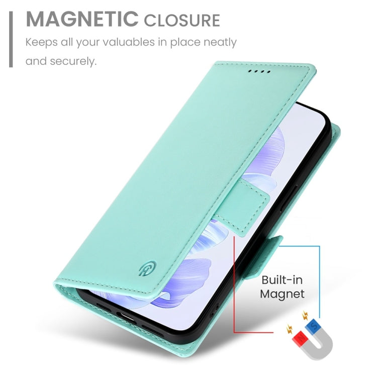 For Honor X60i Side Buckle Magnetic Frosted Leather Phone Case