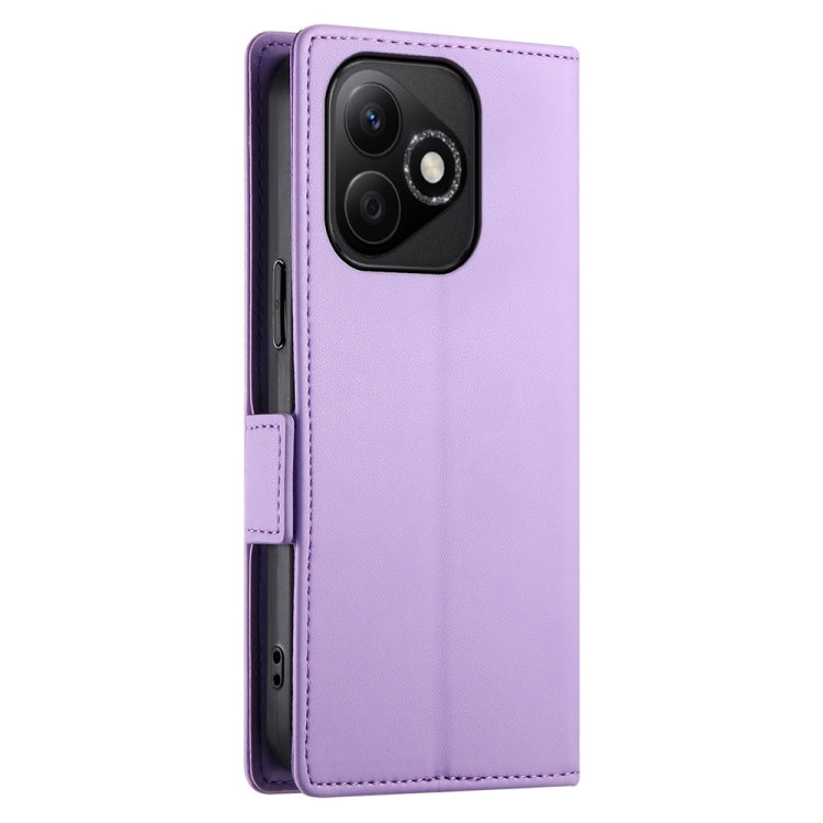For Honor X60i Side Buckle Magnetic Frosted Leather Phone Case