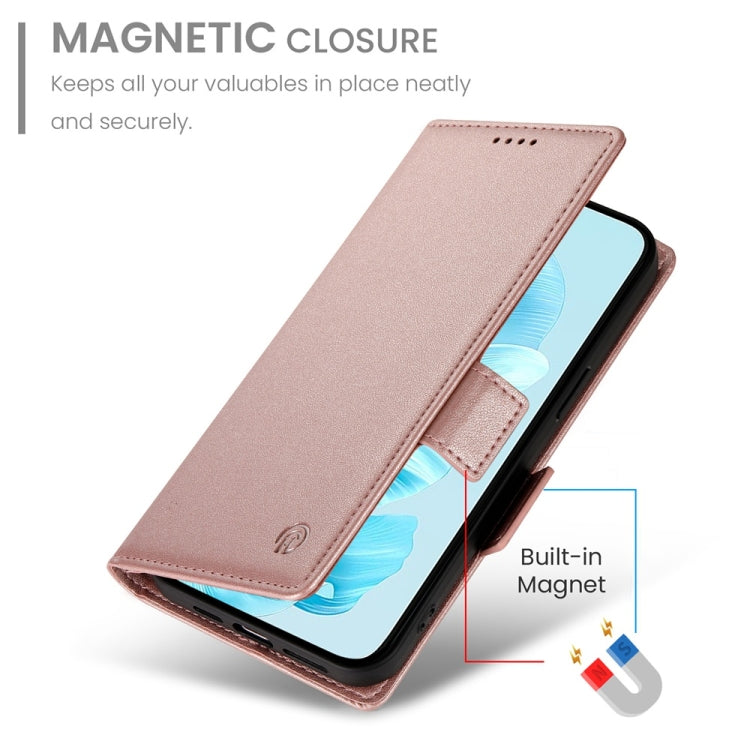 For Honor 200 Lite Global Side Buckle Magnetic Frosted Leather Phone Case