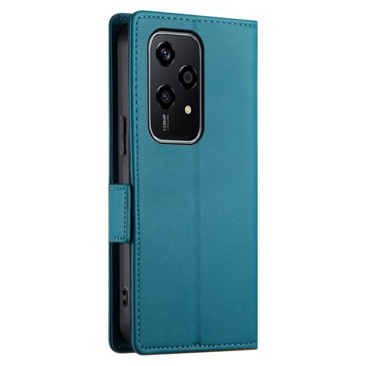 For Honor 200 Lite Global Side Buckle Magnetic Frosted Leather Phone Case