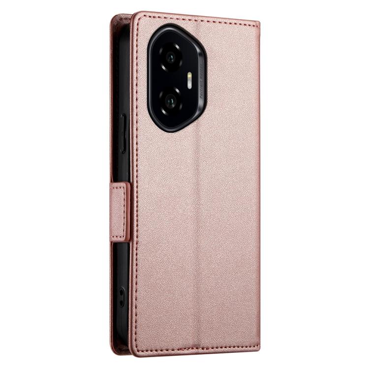 For Honor 300 Pro / 300 Ultra Side Buckle Magnetic Frosted Leather Phone Case