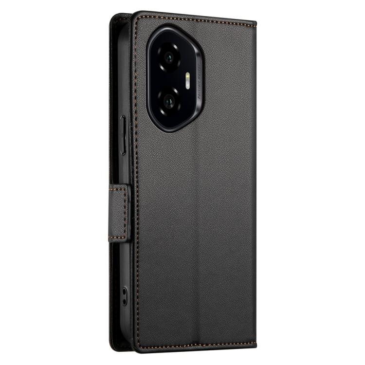 For Honor 300 Pro / 300 Ultra Side Buckle Magnetic Frosted Leather Phone Case