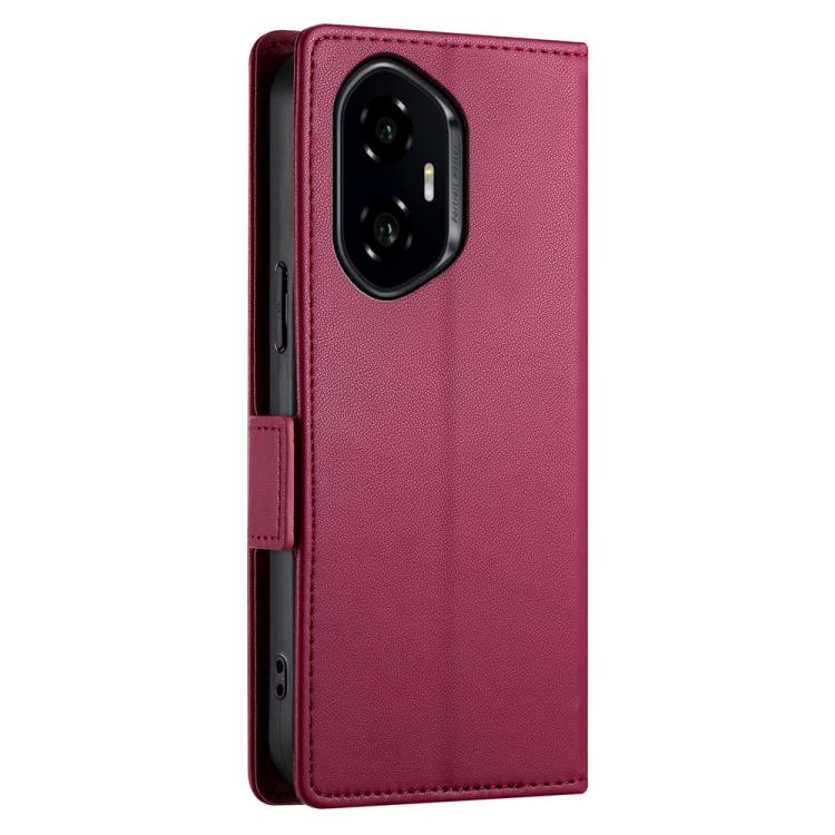 For Honor 300 Pro / 300 Ultra Side Buckle Magnetic Frosted Leather Phone Case